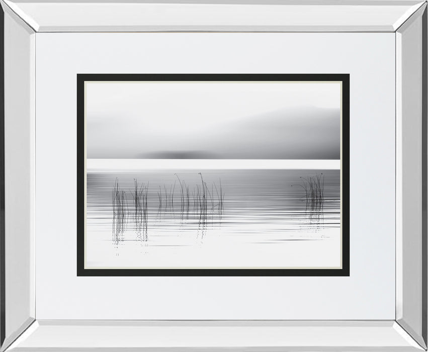 Tranquil Dawn By Pelkey M. Mirrored Frame - Pearl Silver