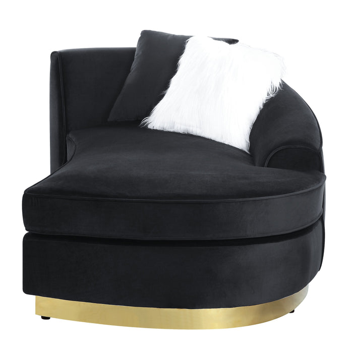 Achelle - Chaise - Black Velvet Sacramento Furniture Store Furniture store in Sacramento