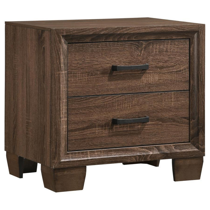 Brandon - 2-Drawer Nightstand - Medium Warm Brown Sacramento Furniture Store Furniture store in Sacramento