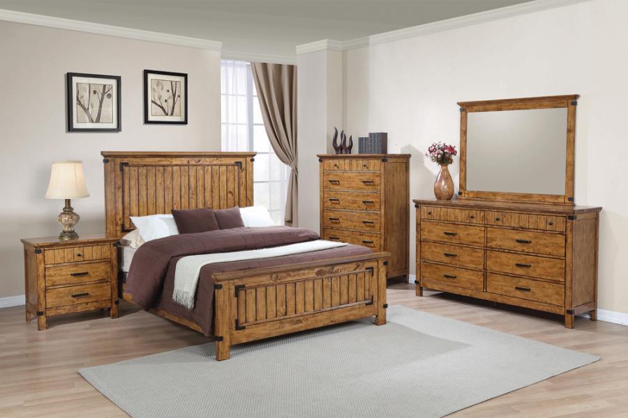 Brenner - Wood Panel Bed