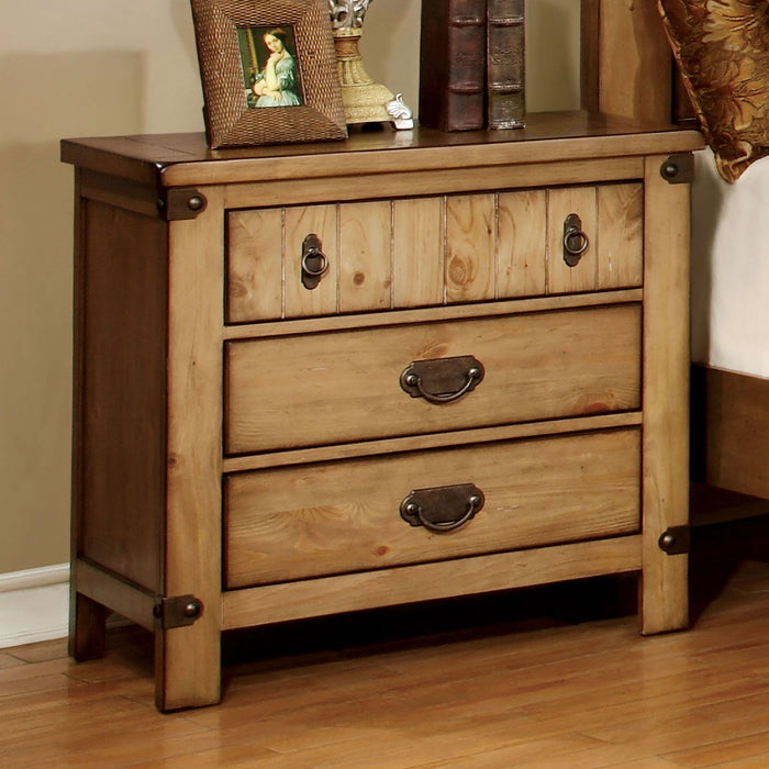 Pioneer - Nightstand - Weathered Elm Sacramento Furniture Store Furniture store in Sacramento