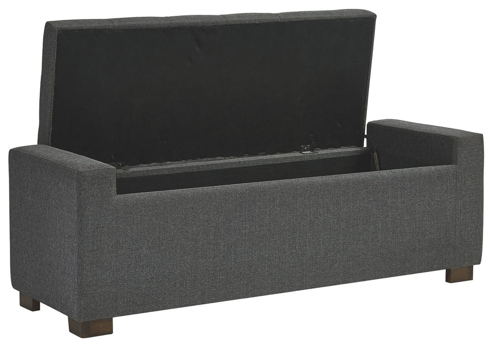 Cortwell - Gray - Storage Bench Sacramento Furniture Store Furniture store in Sacramento