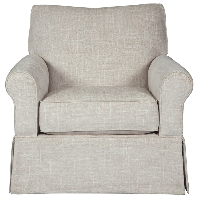 Searcy - Quartz - Swivel Glider Accent Chair Sacramento Furniture Store Furniture store in Sacramento