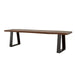 Ditman - Live Edge Dining Bench - Gray Sheesham And Black Sacramento Furniture Store Furniture store in Sacramento