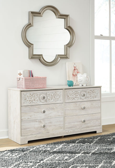 Paxberry - Whitewash - Six Drawer Dresser - Weatherworn Sacramento Furniture Store Furniture store in Sacramento