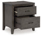 Montillan - Grayish Brown - Two Drawer Night Stand Sacramento Furniture Store Furniture store in Sacramento