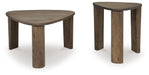 Reidport - Grayish Brown - Accent Cocktail Table Set (Set of 2) Sacramento Furniture Store Furniture store in Sacramento