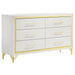 Lucia - 6-Drawer Bedroom Dresser - White Sacramento Furniture Store Furniture store in Sacramento