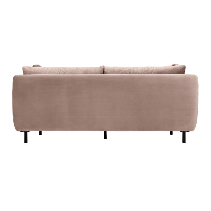 Serenity - 79" Fabric Sofa With Black Metal Legs