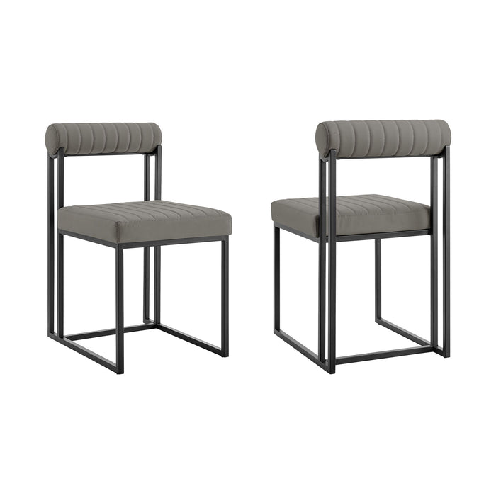 Anastasia - Dining Chair (Set of 2) - Black Legs