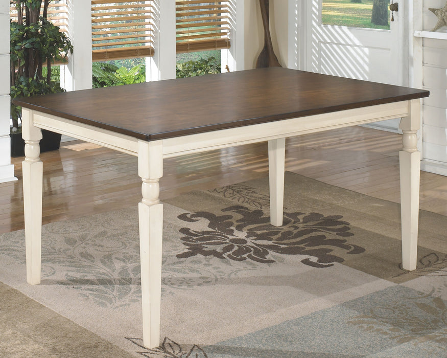 Whitesburg - Brown / Cottage White - Rectangular Dining Room Table Sacramento Furniture Store Furniture store in Sacramento