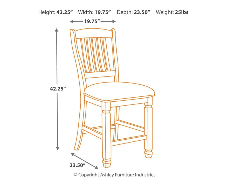 Bolanburg - Beige - Upholstered Barstool (Set of 2) Sacramento Furniture Store Furniture store in Sacramento