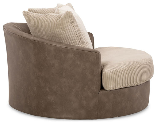 Keskin - Sand - Oversized Swivel Accent Chair Sacramento Furniture Store Furniture store in Sacramento