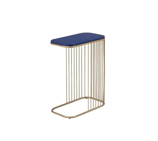 Aviena - Accent Table - Blue & Gold Finish Sacramento Furniture Store Furniture store in Sacramento
