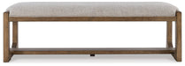 Cabalynn - Oatmeal / Light Brown - Large Uph Dining Room Bench Sacramento Furniture Store Furniture store in Sacramento