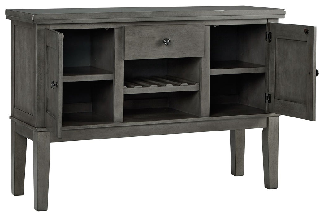 Hallanden - Gray - Dining Room Server Sacramento Furniture Store Furniture store in Sacramento