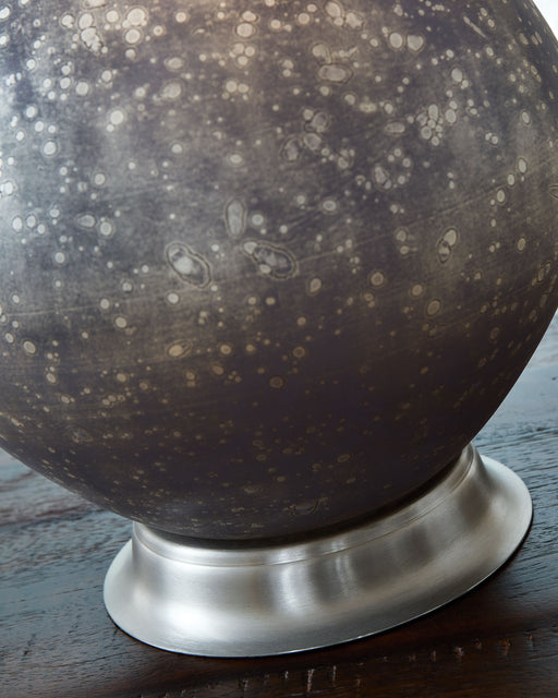 Bluacy - Antique Gray - Glass Table Lamp Sacramento Furniture Store Furniture store in Sacramento