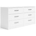 Flannia - White - Six Drawer Dresser - 29'' Height Sacramento Furniture Store Furniture store in Sacramento