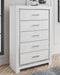 Altyra - White - Five Drawer Chest Sacramento Furniture Store Furniture store in Sacramento