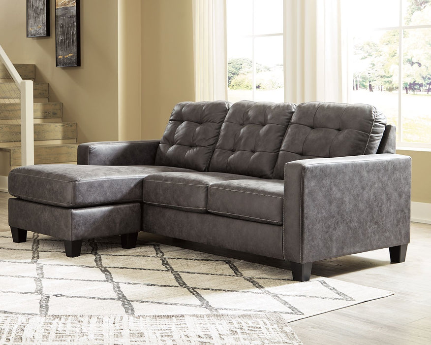 Venaldi - Gunmetal - Sofa Chaise Sacramento Furniture Store Furniture store in Sacramento