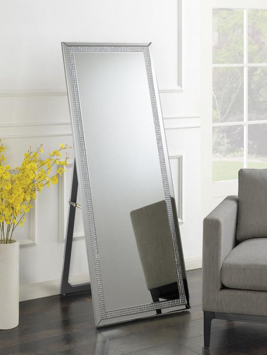 Giddish - Cheval Floor Mirror - Silver Sacramento Furniture Store Furniture store in Sacramento