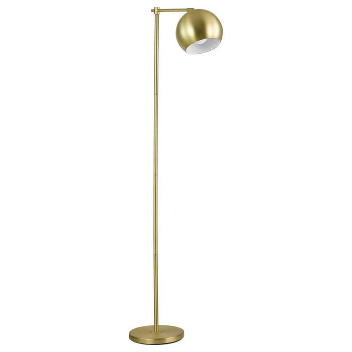 Linnea - 1-Light Dome Shade Floor Lamp - Brass Sacramento Furniture Store Furniture store in Sacramento