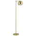 Linnea - 1-Light Dome Shade Floor Lamp - Brass Sacramento Furniture Store Furniture store in Sacramento