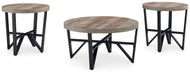 Deanlee - Grayish Brown / Black - Occasional Table Set (Set of 3) Sacramento Furniture Store Furniture store in Sacramento
