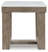 Loyaska - Brown/ivory - Square End Table Sacramento Furniture Store Furniture store in Sacramento