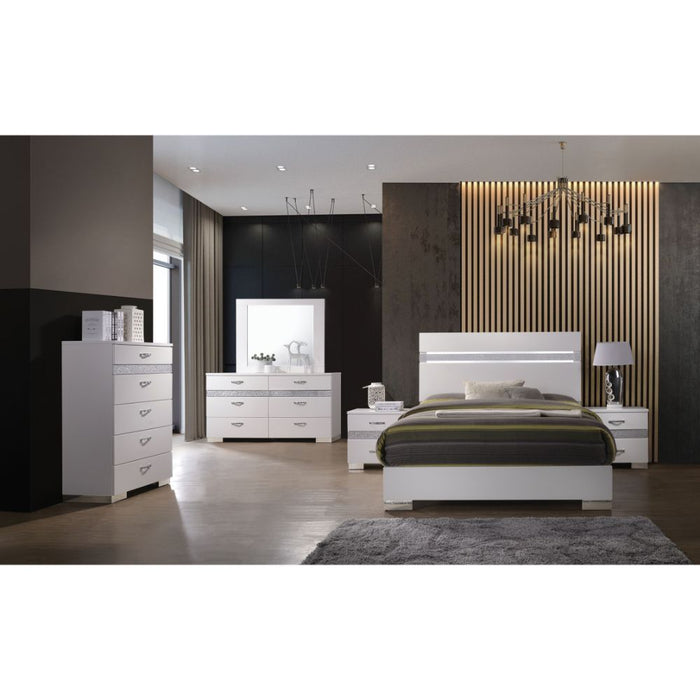 Naima II - Chest - White High Gloss Sacramento Furniture Store Furniture store in Sacramento