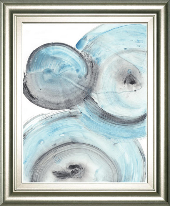 22x26 Ripple Effect IV By Ethan Harper - Light Blue