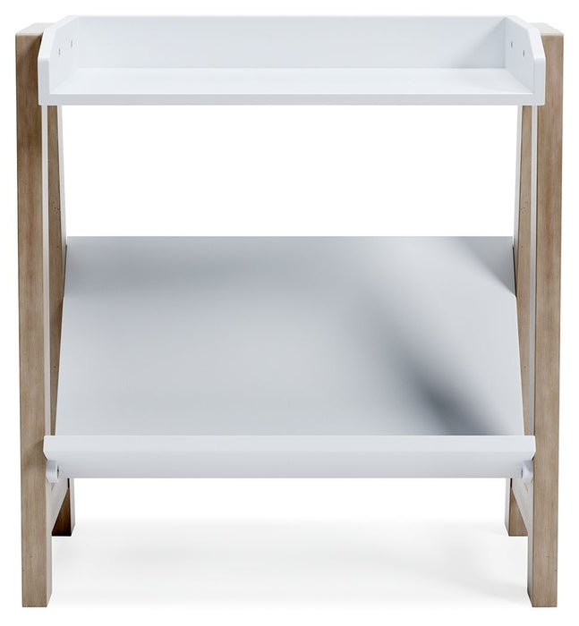 Blariden - White / Tan - Small Bookcase Sacramento Furniture Store Furniture store in Sacramento