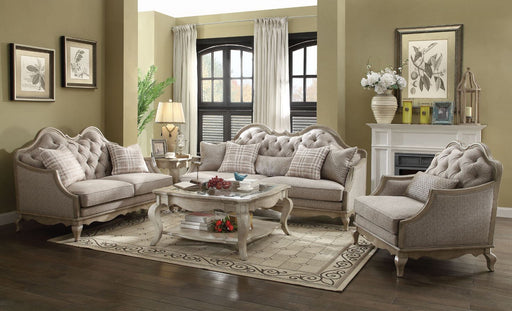 Chelmsford - Sofa - Beige Fabric & Antique Taupe Sacramento Furniture Store Furniture store in Sacramento