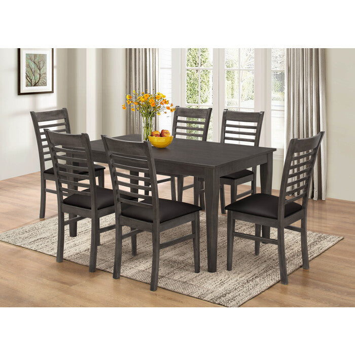 7PC Wooden MDF Dining Table Set