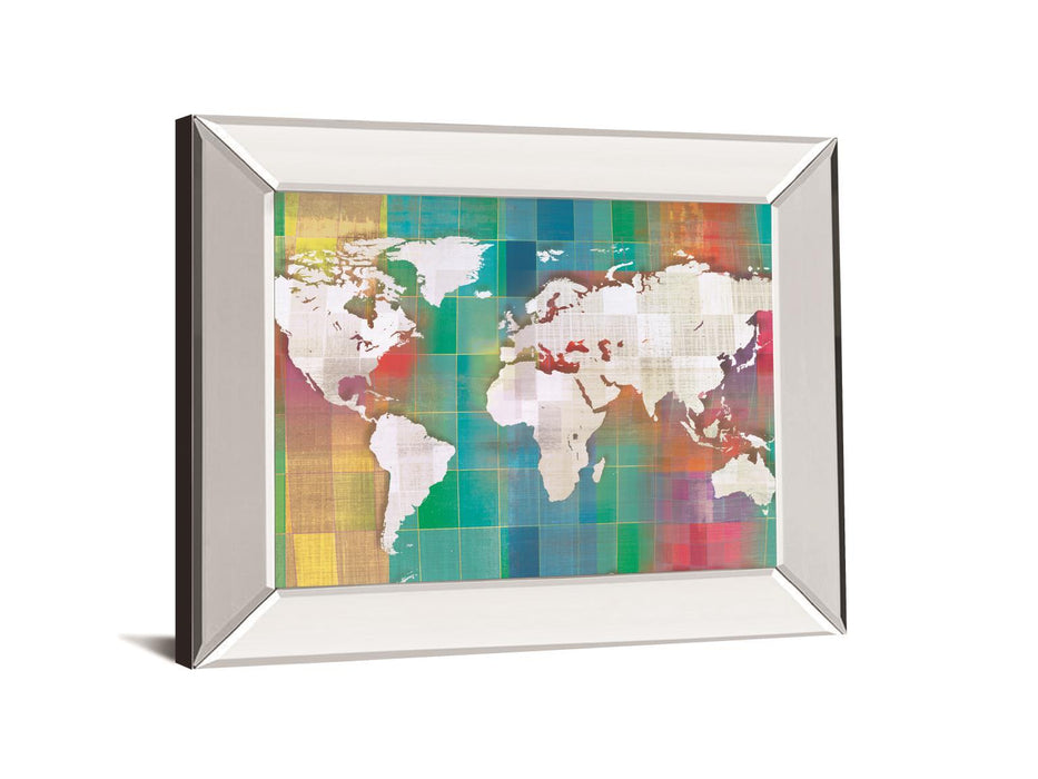 Color My World By Venter T. Mirrored Frame - Green