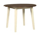 Woodanville - Cream / Brown - Round Drm Drop Leaf Table Sacramento Furniture Store Furniture store in Sacramento