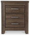 Juararo - Dark Brown - Two Drawer Night Stand Sacramento Furniture Store Furniture store in Sacramento