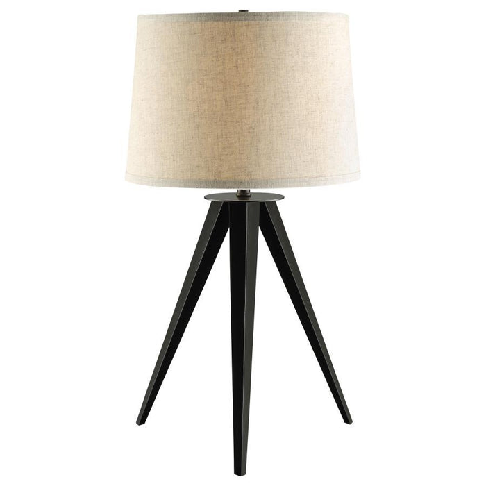 Sabat - Tripod Base Table Lamp - Black And Light Gray Sacramento Furniture Store Furniture store in Sacramento