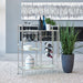 Derion - Glass Shelf Serving Cart With Casters - Chrome Sacramento Furniture Store Furniture store in Sacramento