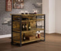 Renaldi - Bar Unit With Stemware Rack - Antique Nutmeg Sacramento Furniture Store Furniture store in Sacramento