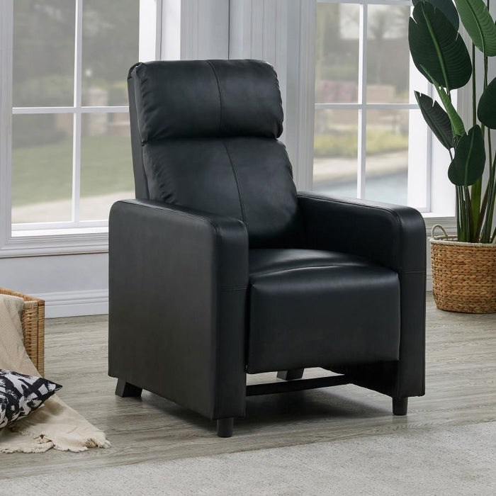 Toohey - Home Theater Push Back Recliner - Black Sacramento Furniture Store Furniture store in Sacramento