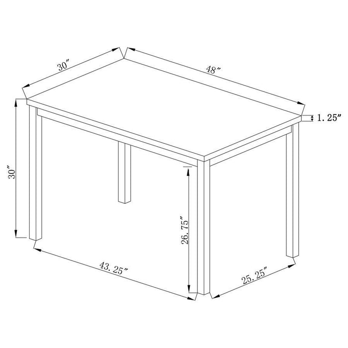 Garza - Rectangular Dining Table - Black Sacramento Furniture Store Furniture store in Sacramento