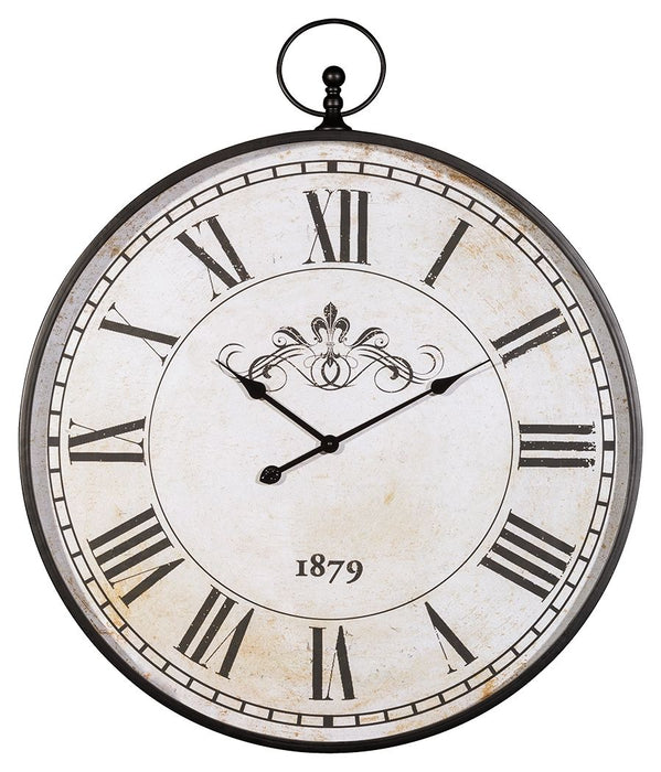 Augustina - Antique Black - Wall Clock Sacramento Furniture Store Furniture store in Sacramento