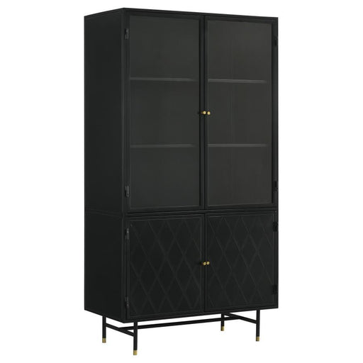 Santiago - Rectangular 4-Door Cabinet - Matte Black Sacramento Furniture Store Furniture store in Sacramento