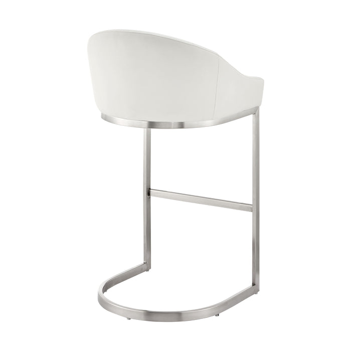 Katherine - Bar Stool - Brushed Steel