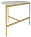 Wynora - White / Gold - Chair Side End Table Sacramento Furniture Store Furniture store in Sacramento