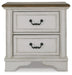 Brollyn - White / Brown / Beige - Two Drawer Night Stand Sacramento Furniture Store Furniture store in Sacramento