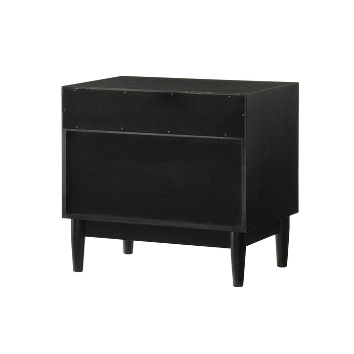 Artemio - 2 Drawer Wooden Nightstand With Shelf