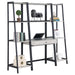 Pinckard - 3 Piece Ladder Desk Set - Gray Stone And Black Sacramento Furniture Store Furniture store in Sacramento