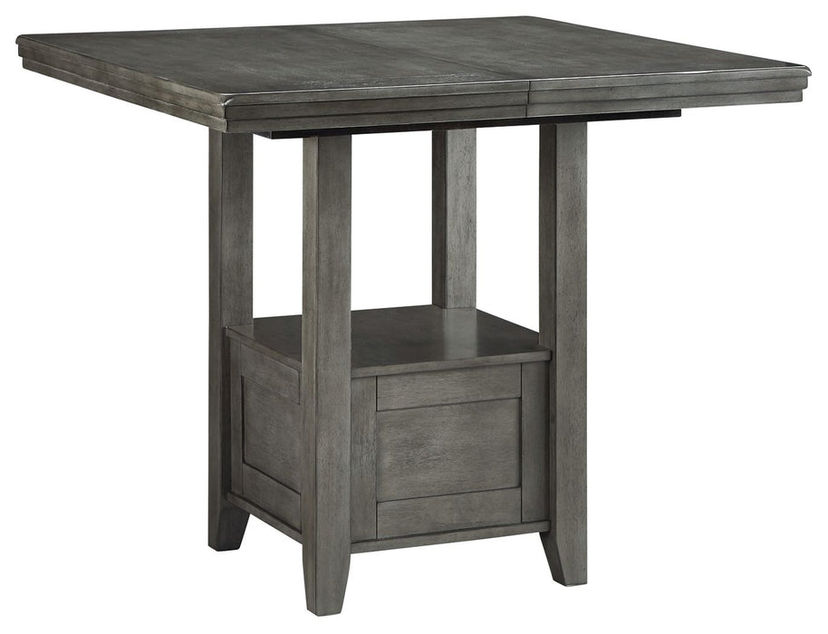 Hallanden - Gray - Rectangular Dining Room Counter Extension Table Sacramento Furniture Store Furniture store in Sacramento